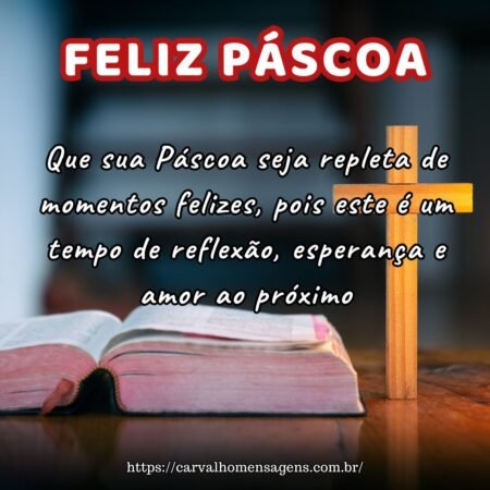 Que sua Páscoa seja repleta de momentos felizes, pois este é um tempo de reflexão, esperança e amor ao próximo. Que sua Páscoa seja repleta de momentos felizes, pois este é um tempo de reflexão, esperança e amor ao próximo.