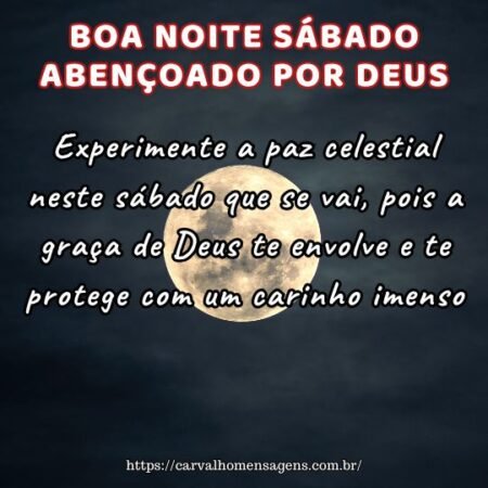 Experimente a paz celestial neste sábado que se vai, pois a graça de Deus te envolve e te protege com um carinho imenso. Experimente a paz celestial neste sábado que se vai, pois a graça de Deus te envolve e te protege com um carinho imenso.